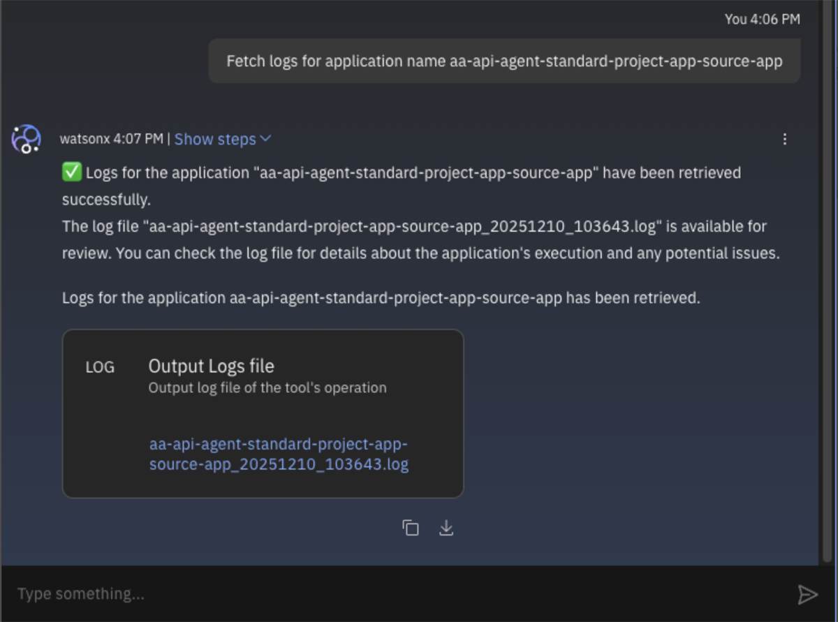 Fetch Logs of a application deployed in Code Engine
